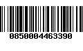 Código de Barras 0850004463390