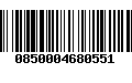 Código de Barras 0850004680551