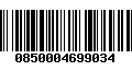 Código de Barras 0850004699034