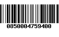 Código de Barras 0850004759400