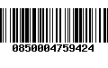 Código de Barras 0850004759424