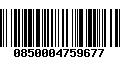 Código de Barras 0850004759677