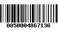 Código de Barras 0850004867136