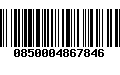 Código de Barras 0850004867846