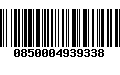 Código de Barras 0850004939338