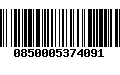 Código de Barras 0850005374091