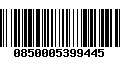 Código de Barras 0850005399445