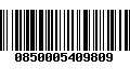 Código de Barras 0850005409809