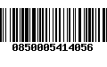 Código de Barras 0850005414056