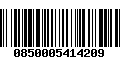 Código de Barras 0850005414209