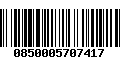 Código de Barras 0850005707417