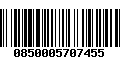 Código de Barras 0850005707455