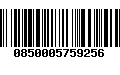 Código de Barras 0850005759256