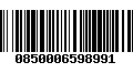 Código de Barras 0850006598991