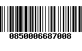 Código de Barras 0850006687008