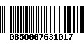 Código de Barras 0850007631017