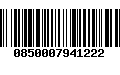 Código de Barras 0850007941222