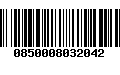 Código de Barras 0850008032042