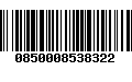 Código de Barras 0850008538322