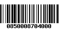 Código de Barras 0850008704000