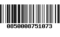 Código de Barras 0850008751073