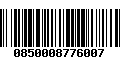 Código de Barras 0850008776007