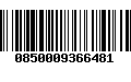 Código de Barras 0850009366481
