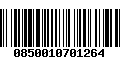 Código de Barras 0850010701264