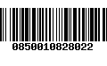 Código de Barras 0850010828022