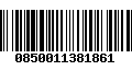 Código de Barras 0850011381861