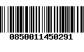 Código de Barras 0850011450291