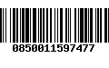 Código de Barras 0850011597477