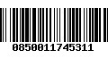 Código de Barras 0850011745311