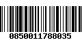 Código de Barras 0850011788035