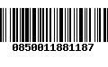 Código de Barras 0850011881187