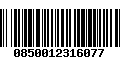 Código de Barras 0850012316077