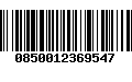 Código de Barras 0850012369547