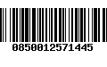 Código de Barras 0850012571445