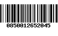 Código de Barras 0850012652045