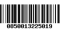 Código de Barras 0850013225019