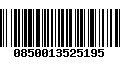 Código de Barras 0850013525195