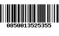 Código de Barras 0850013525355