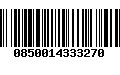 Código de Barras 0850014333270