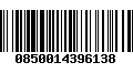 Código de Barras 0850014396138