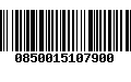 Código de Barras 0850015107900