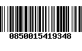 Código de Barras 0850015419348