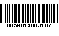 Código de Barras 0850015883187