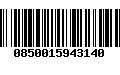 Código de Barras 0850015943140