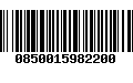 Código de Barras 0850015982200