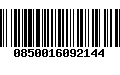 Código de Barras 0850016092144